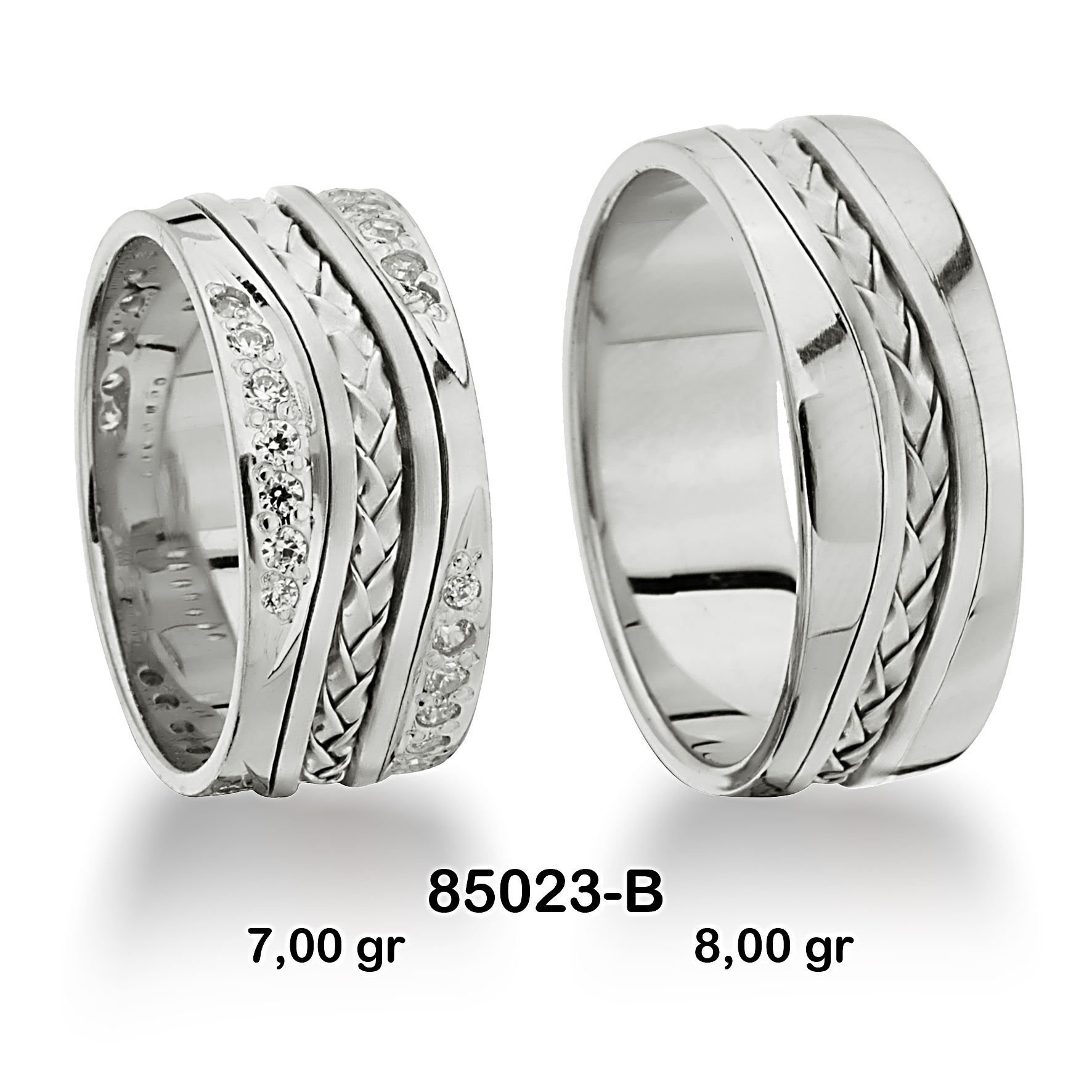 Beyaz Alyans Modeli-85023-B